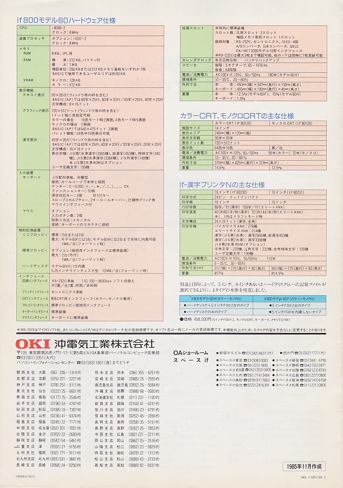 OKI if800 model60 カタログ6