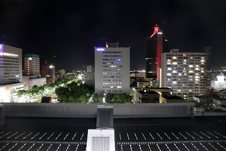 富山地鉄ホテル部屋からの景色