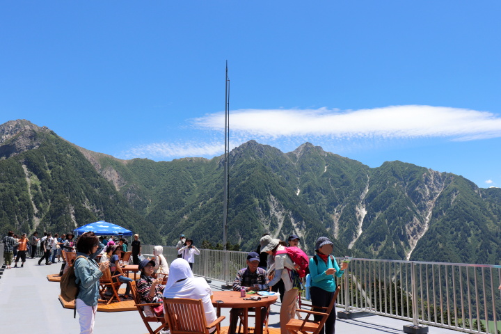 黒部平駅「パノラマテラス」