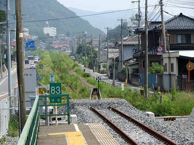 浦宿駅の車止め